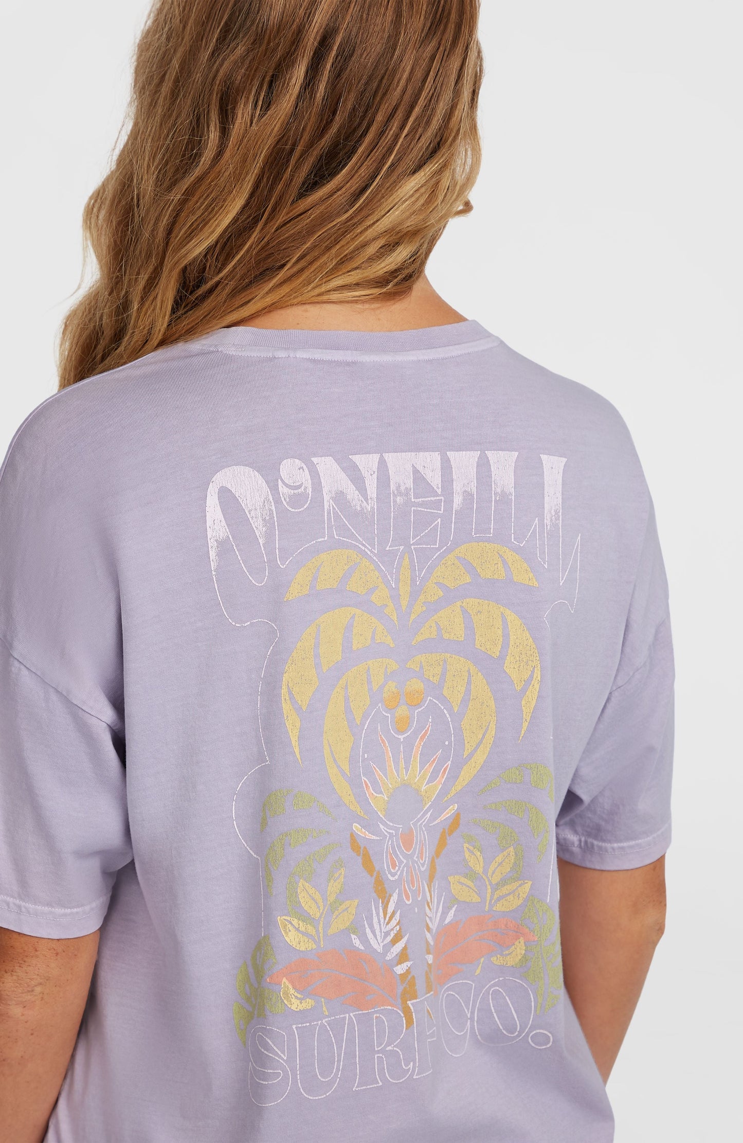 Beach Vintage T-Shirt Women Purple Gleam