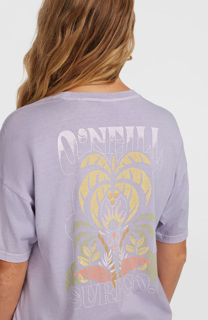 Beach Vintage T-Shirt Women Purple Gleam