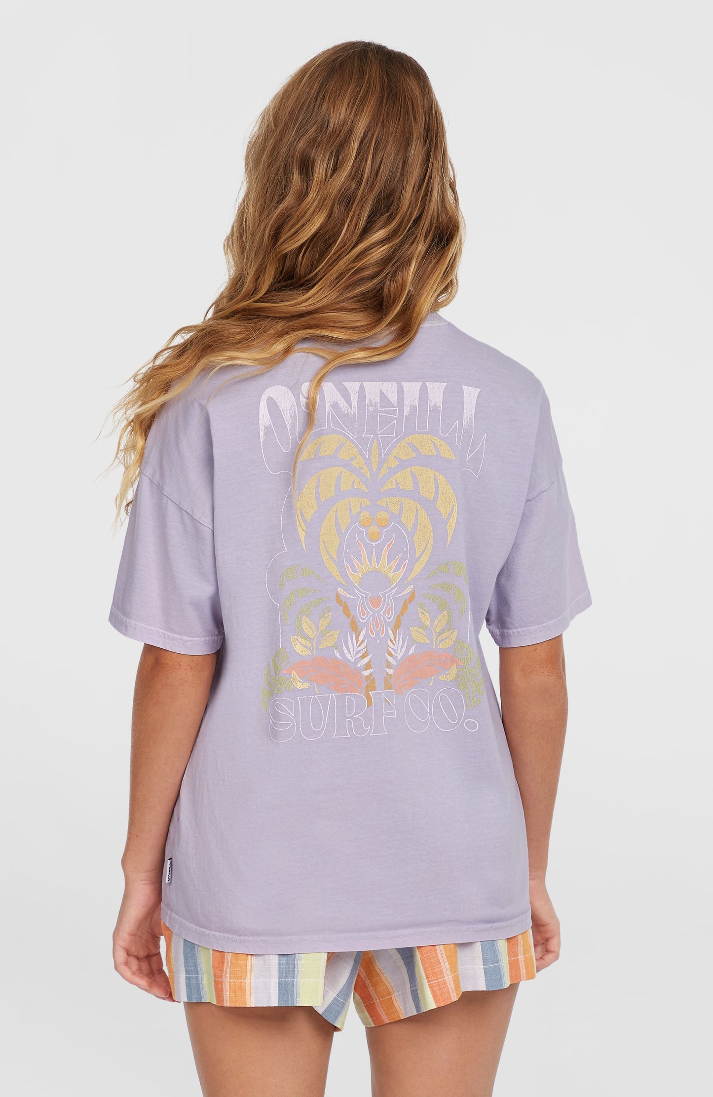 Beach Vintage T-Shirt Women Purple Gleam