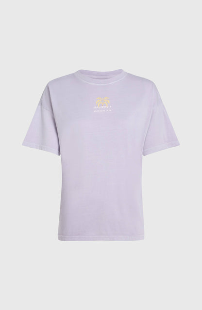 Beach Vintage T-Shirt Women Purple Gleam