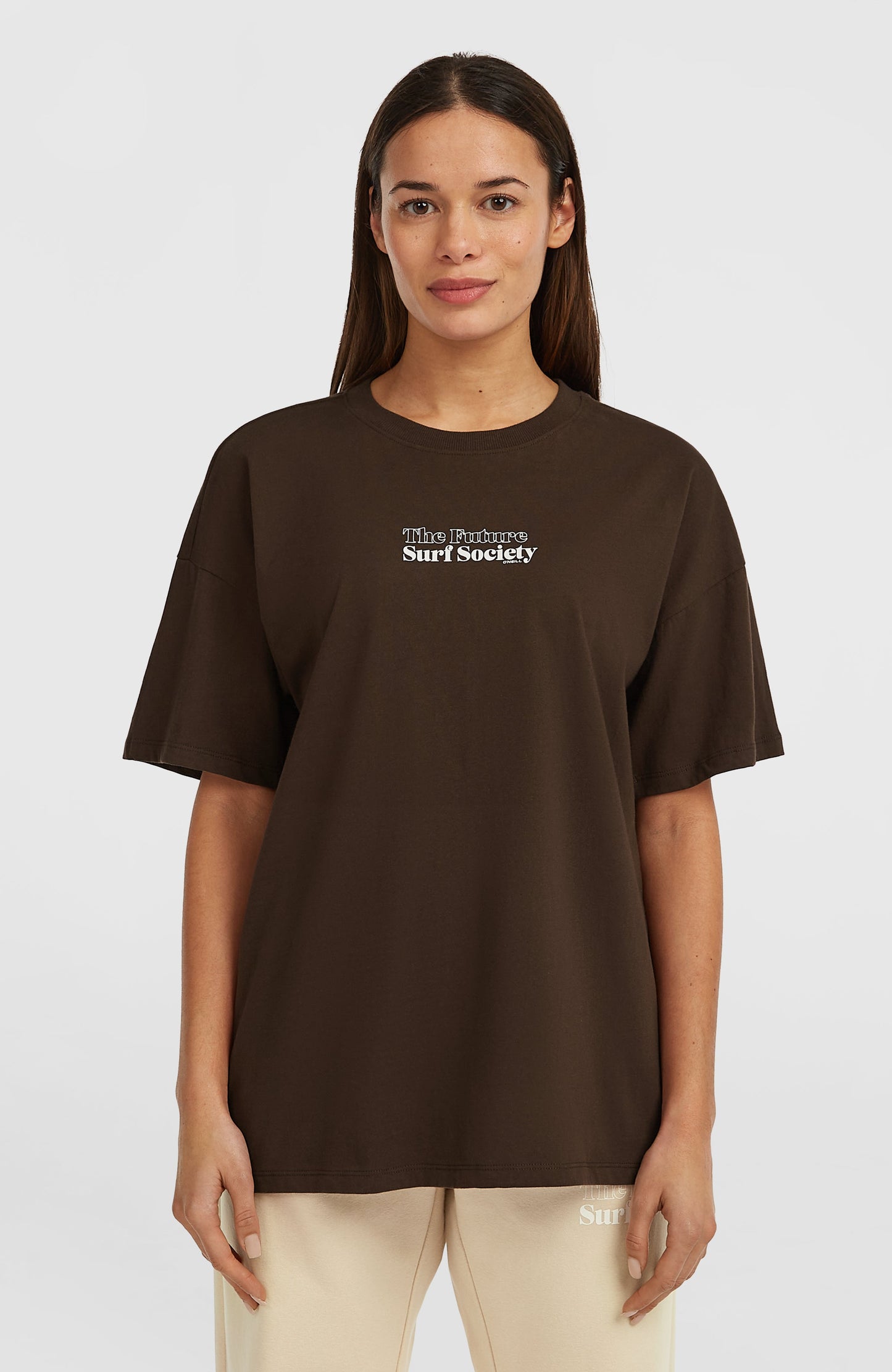 Future Surf Society T-Shirt Women Coffee Bean