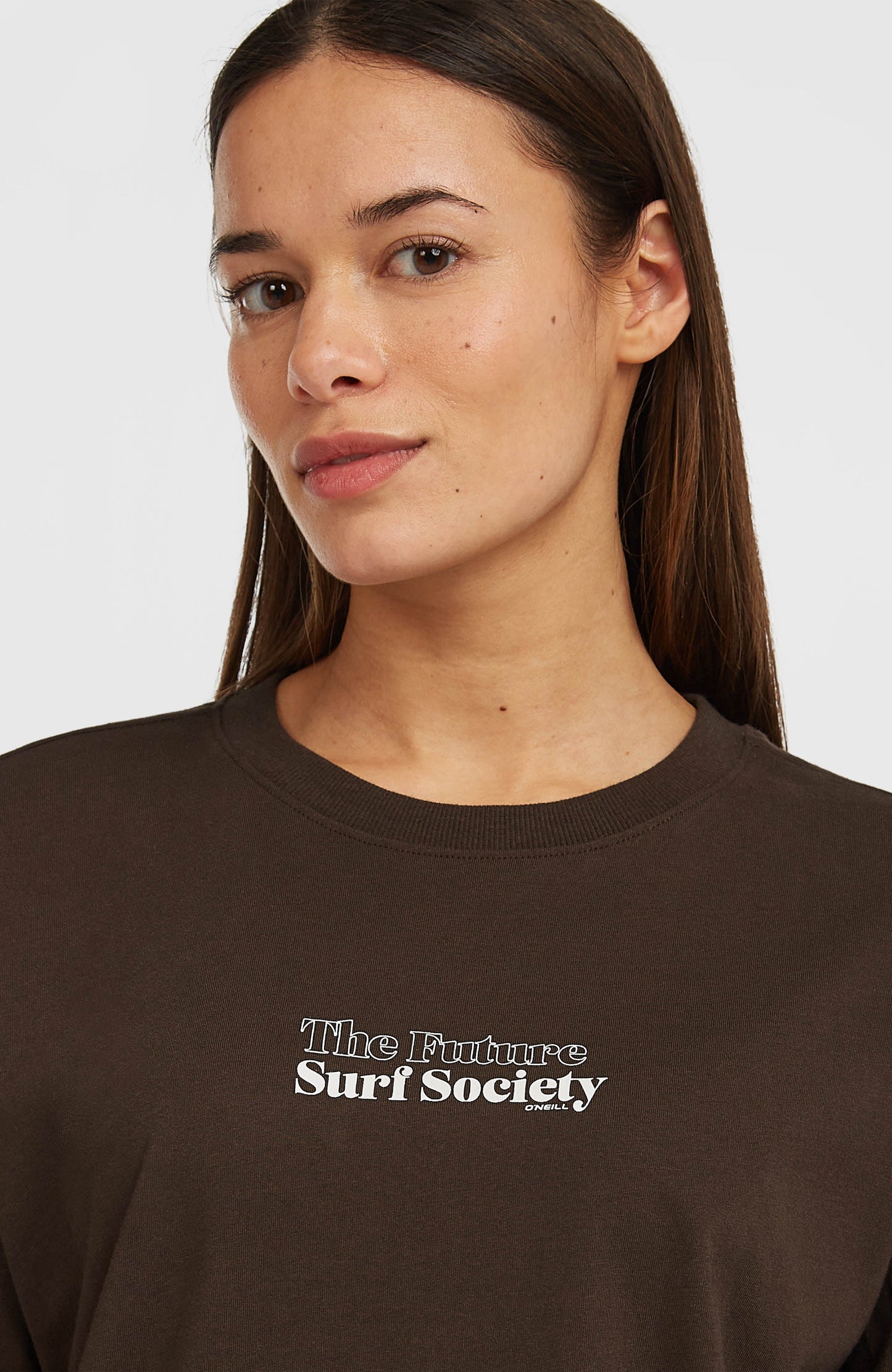 Future Surf Society T-Shirt Women Coffee Bean