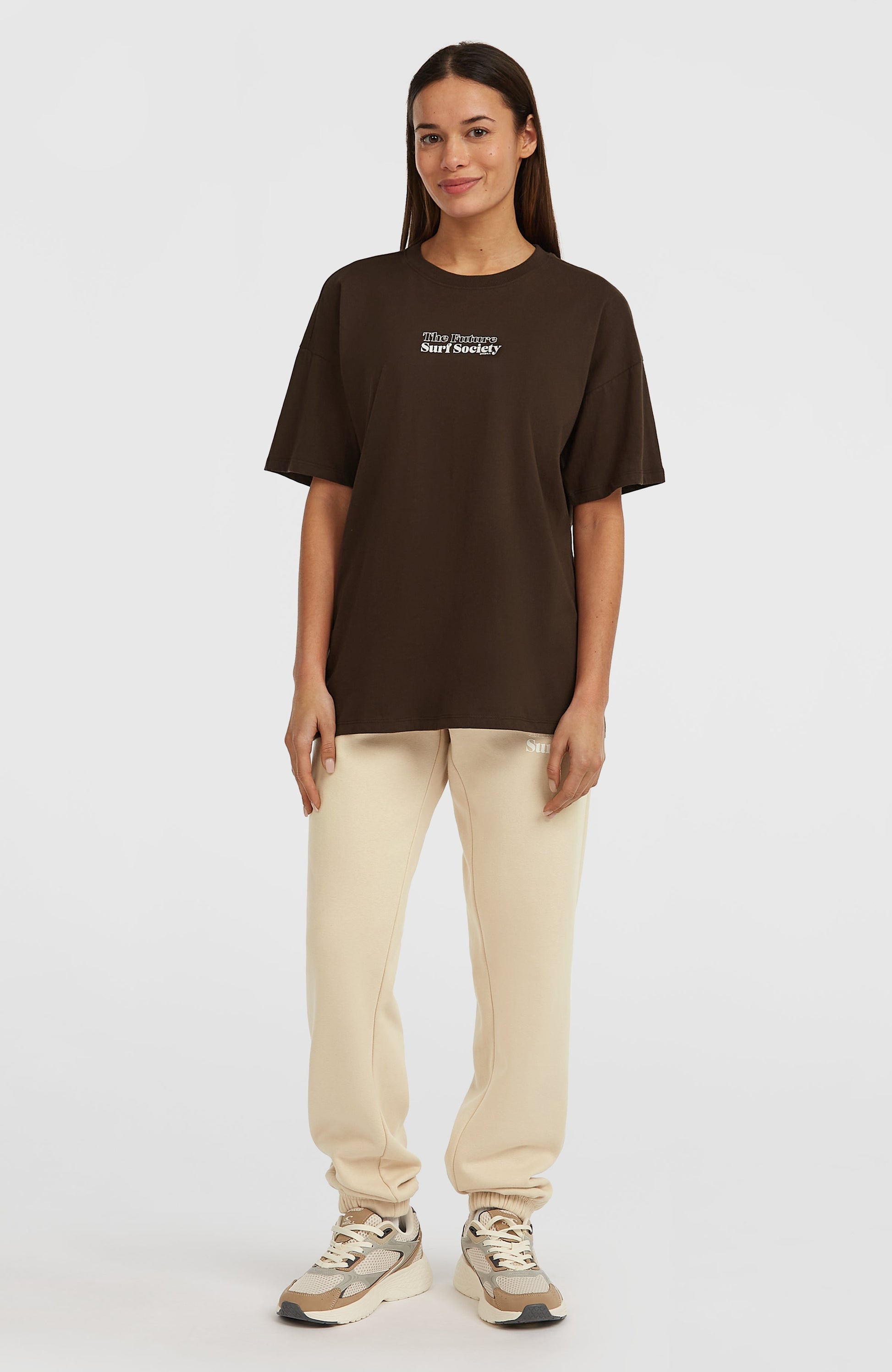 Future Surf Society T-Shirt Women Coffee Bean