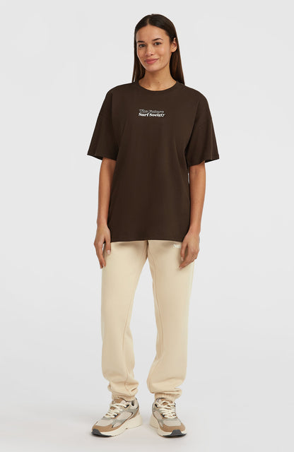 Future Surf Society T-Shirt Women Coffee Bean