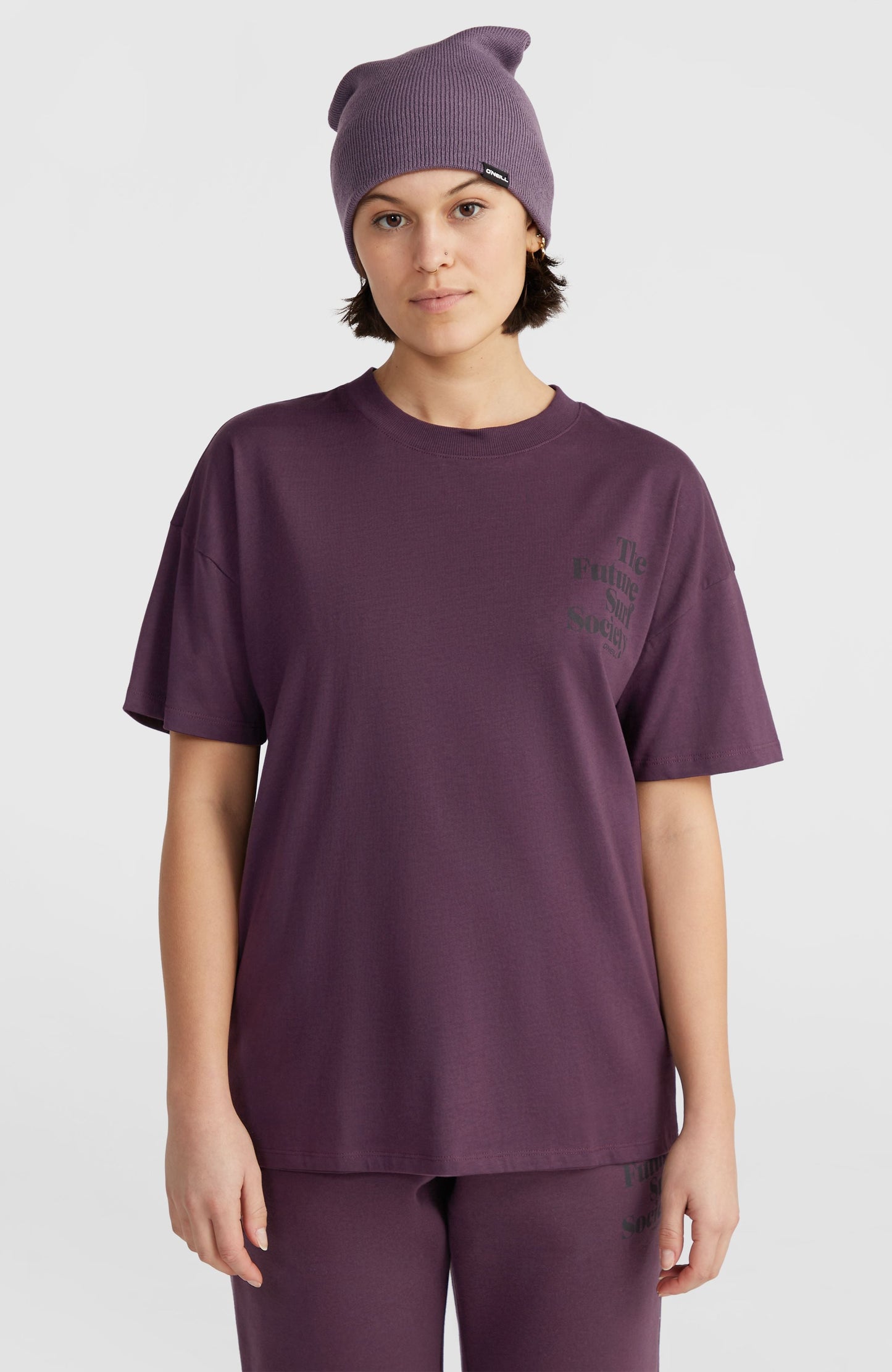 Future Surf Society T-Shirt Women Aubergine