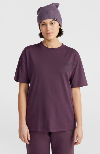 Future Surf Society T-Shirt Women Aubergine