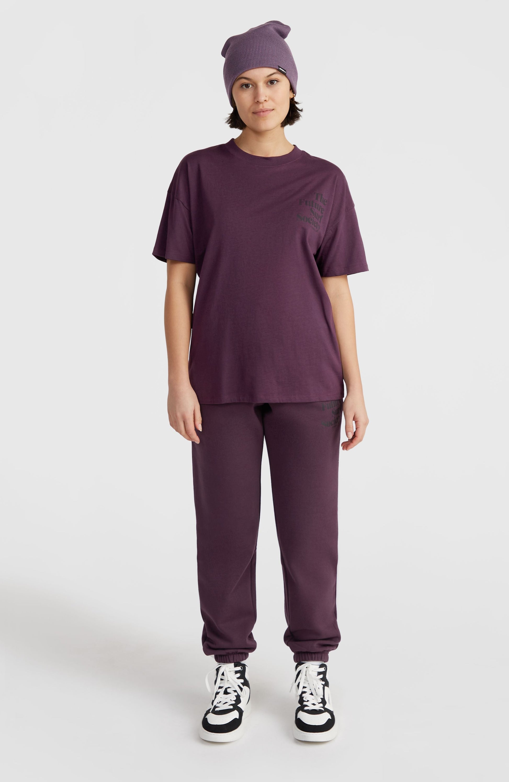 Future Surf Society T-Shirt Women Aubergine