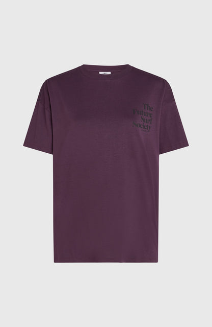 Future Surf Society T-Shirt Women Aubergine