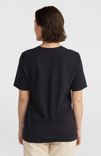 Chest Graphic T-Shirt Women Black Out