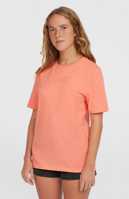 Essentials Script T-Shirt Women Coral Pink