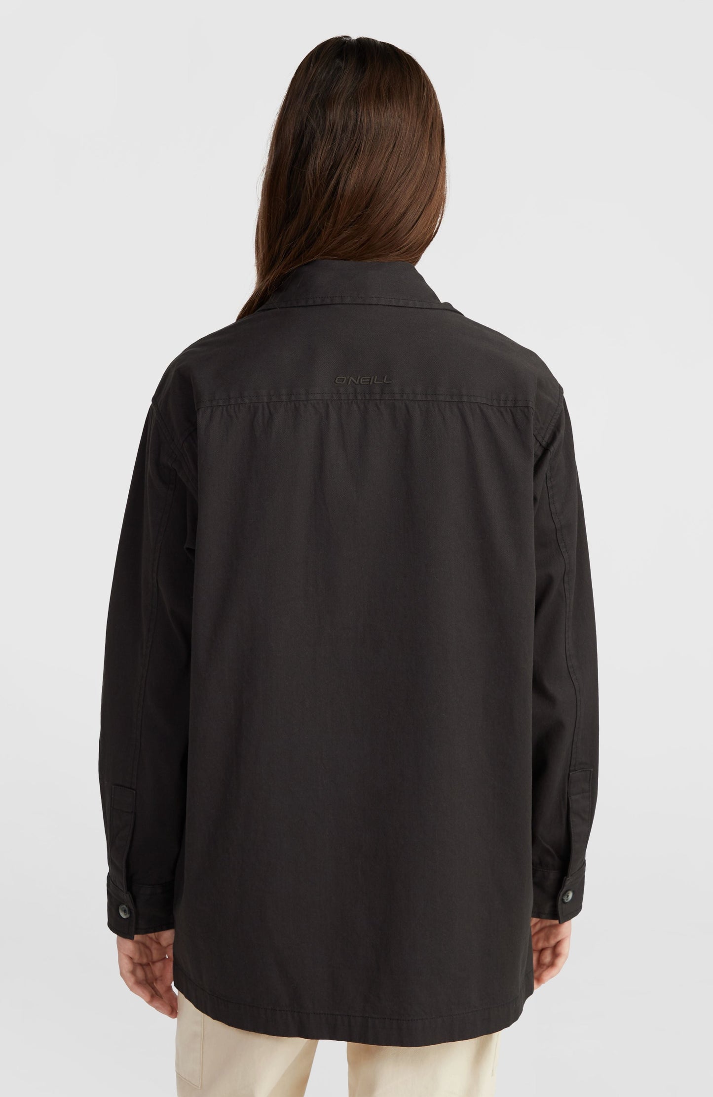 Twill Overshirt Women Black Out