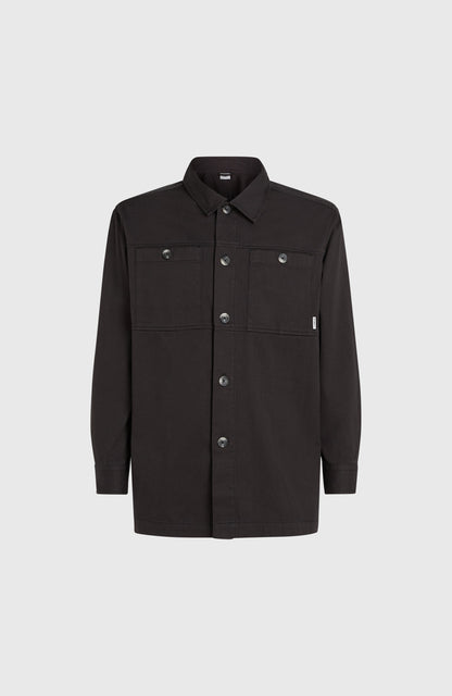 Twill Overshirt Women Black Out
