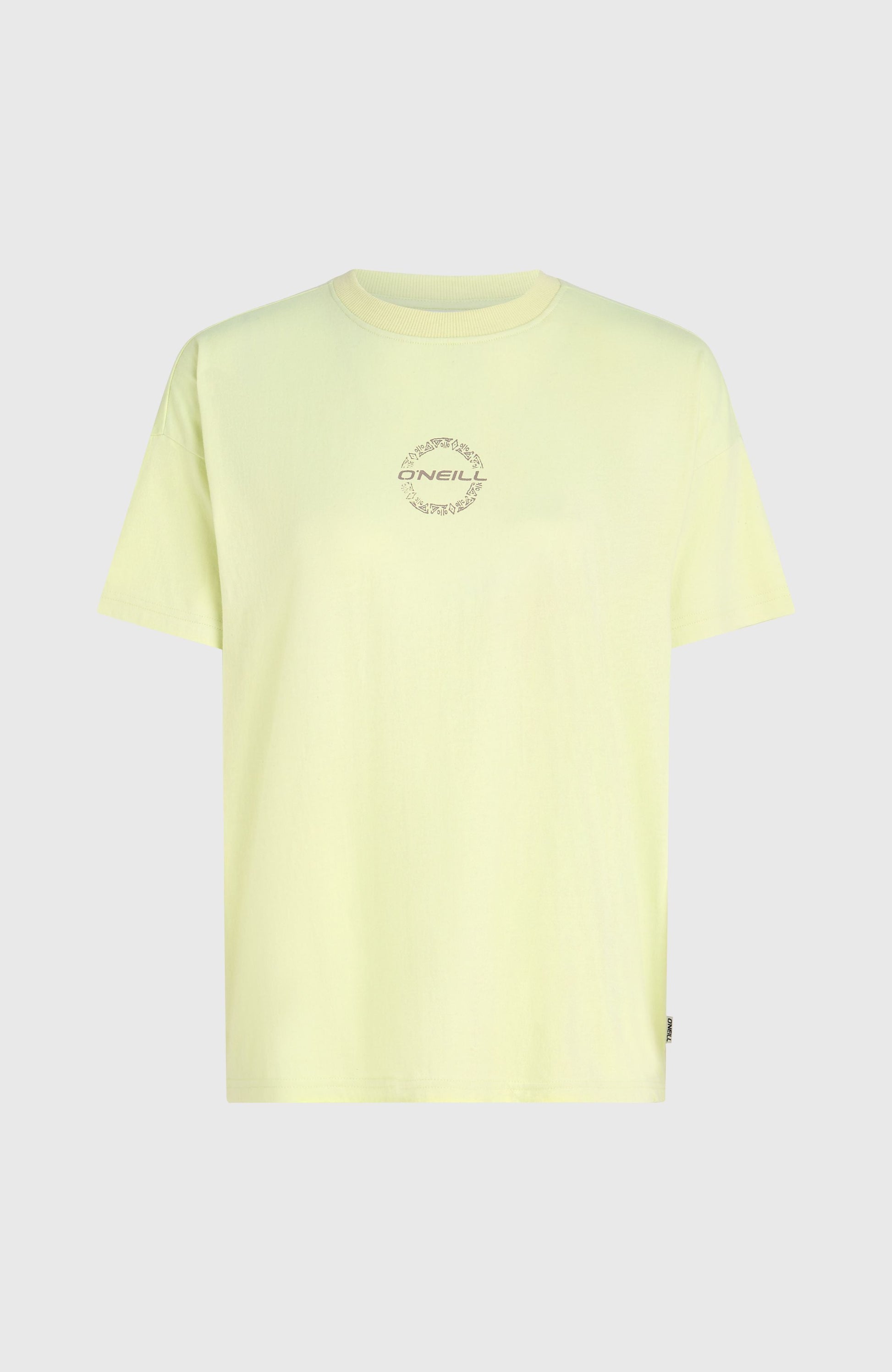 Back Graphic T-Shirt Women Lime Wash