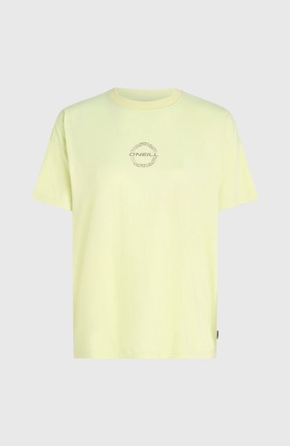 Back Graphic T-Shirt Women Lime Wash