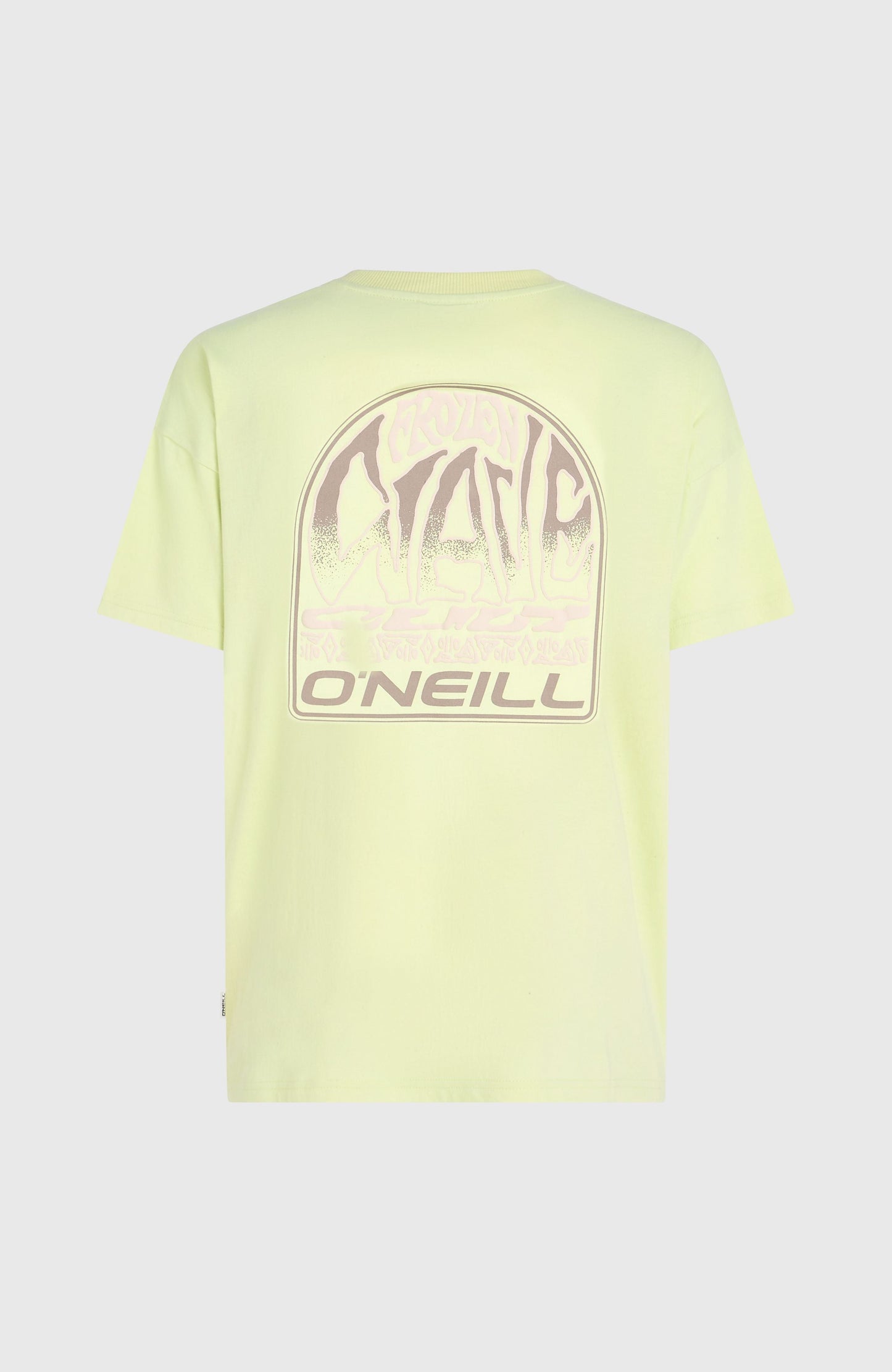 Back Graphic T-Shirt Women Lime Wash