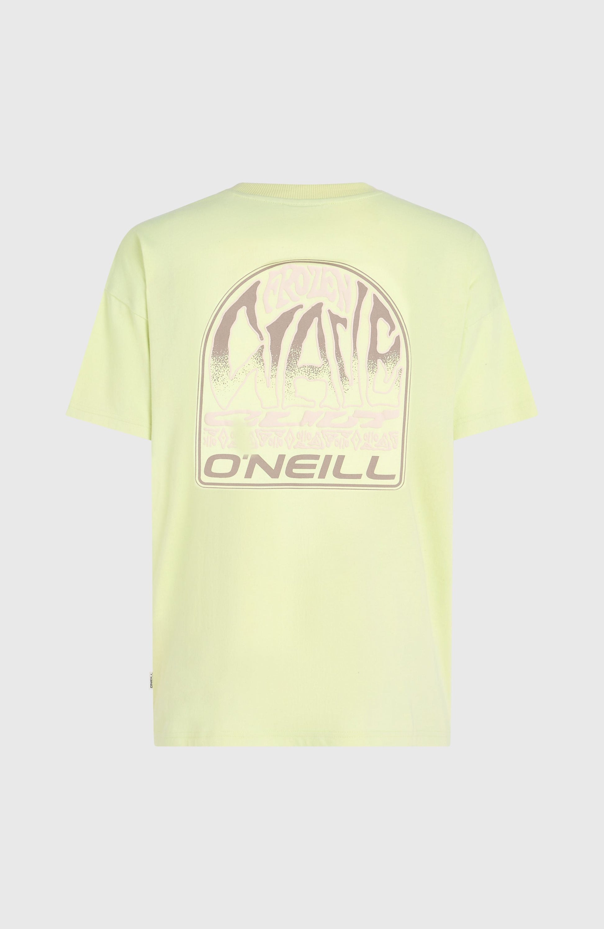 Back Graphic T-Shirt Women Lime Wash