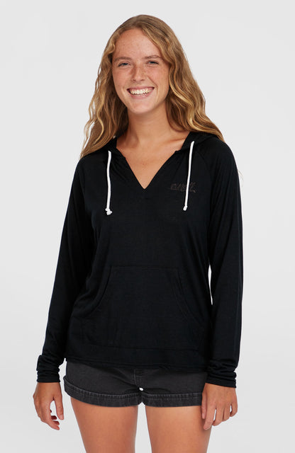 Essentials Long Sleeve Hoodie Women Black Out