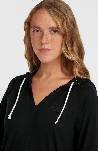 Essentials Long Sleeve Hoodie Women Black Out