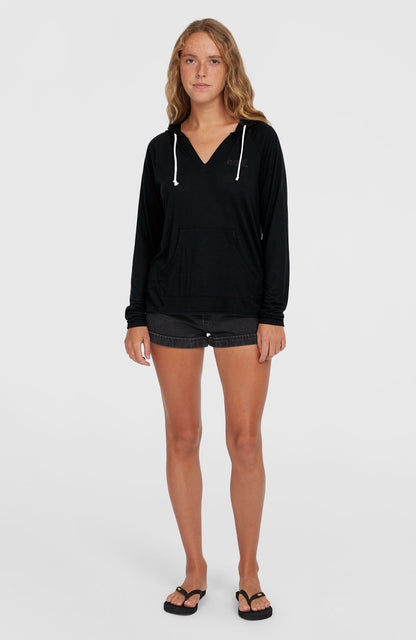 Essentials Long Sleeve Hoodie Women Black Out