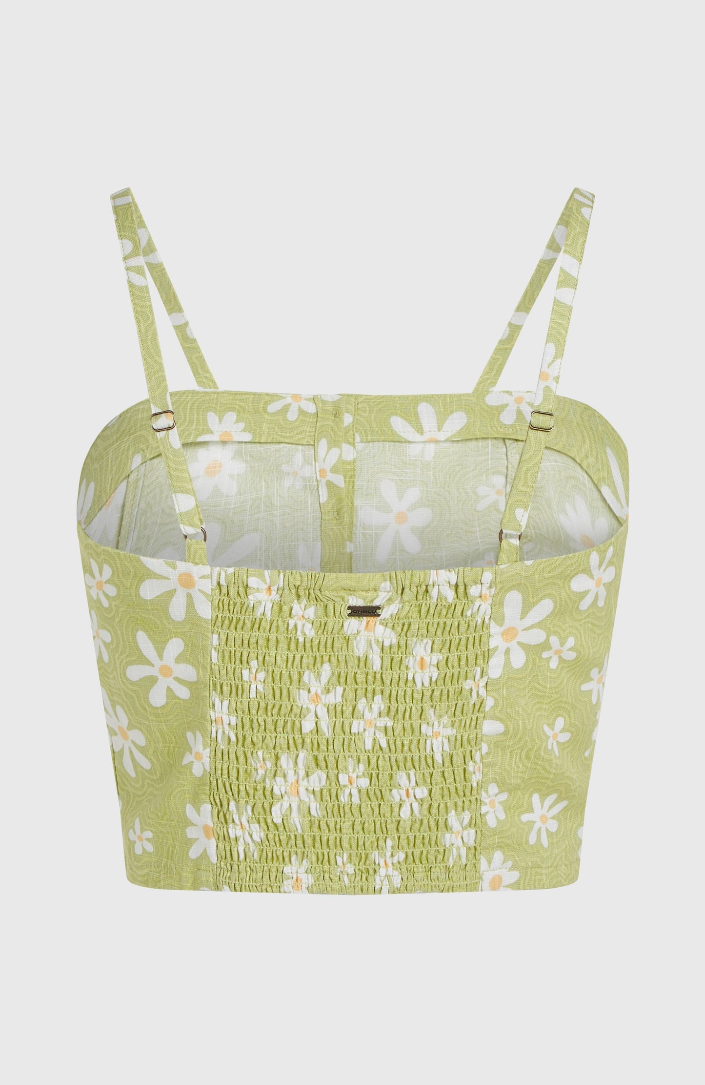 Beach Vintage Cropped Top Women Green Daisyline