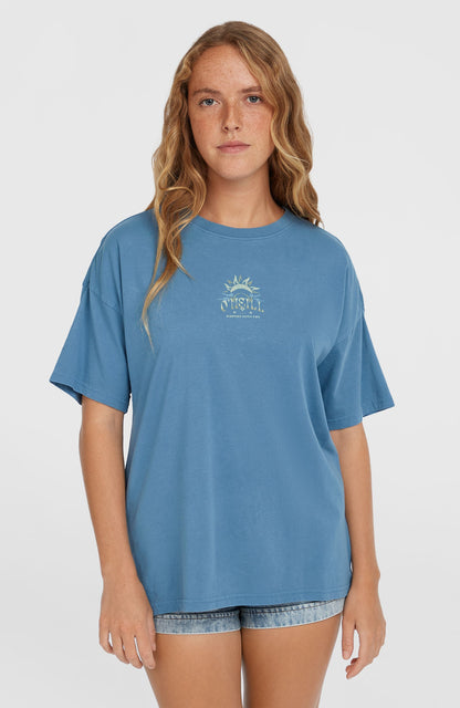 Beach Vintage T-Shirt Women Copen Blue