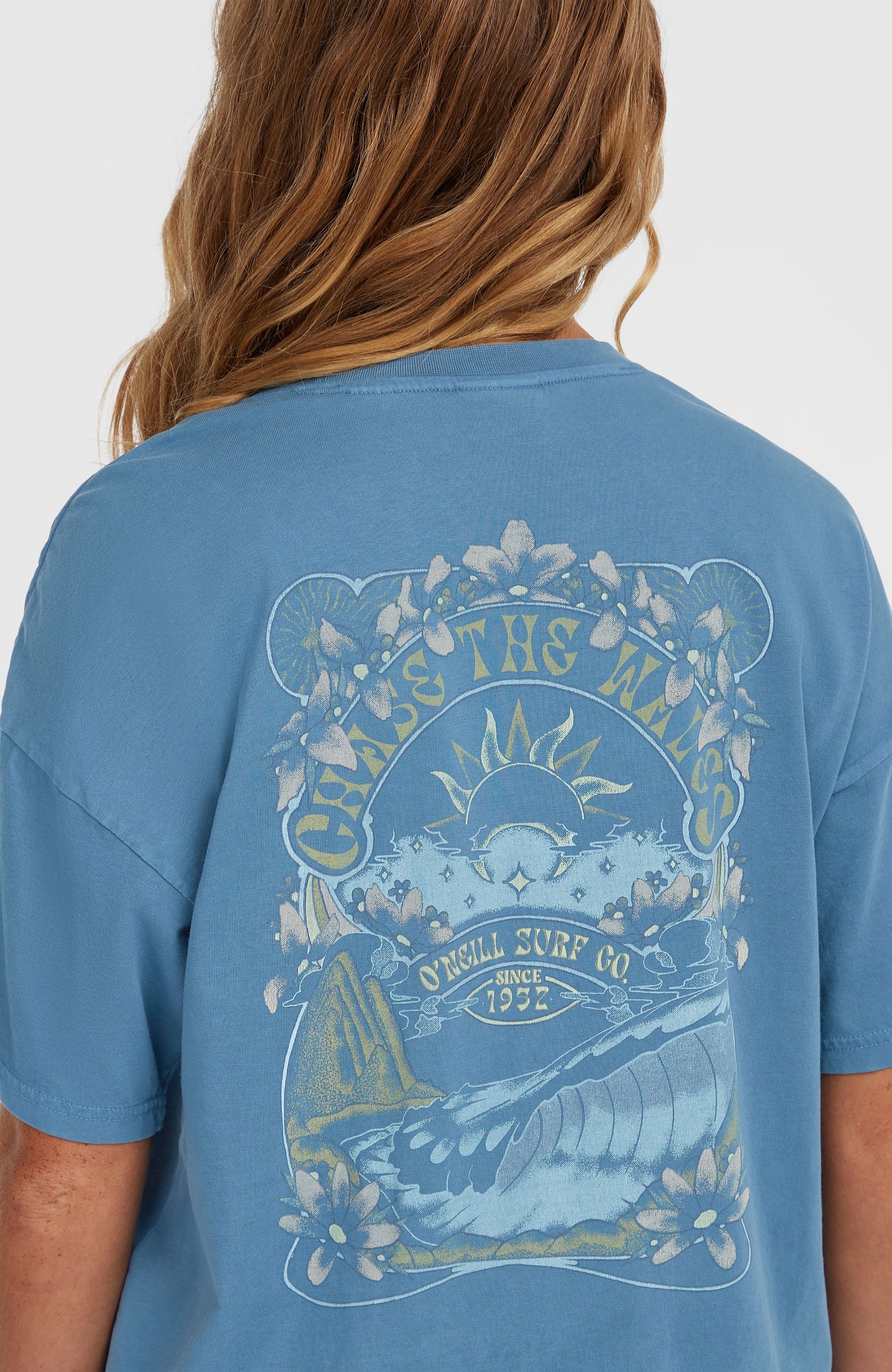 Beach Vintage T-Shirt Women Copen Blue