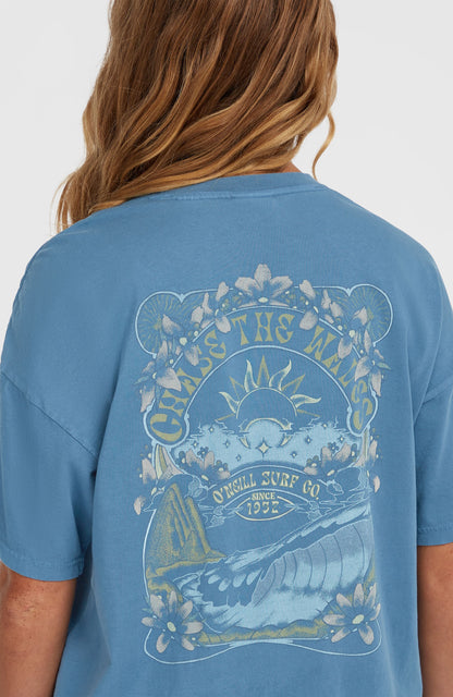 Beach Vintage T-Shirt Women Copen Blue