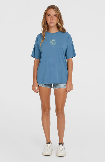 Beach Vintage T-Shirt Women Copen Blue