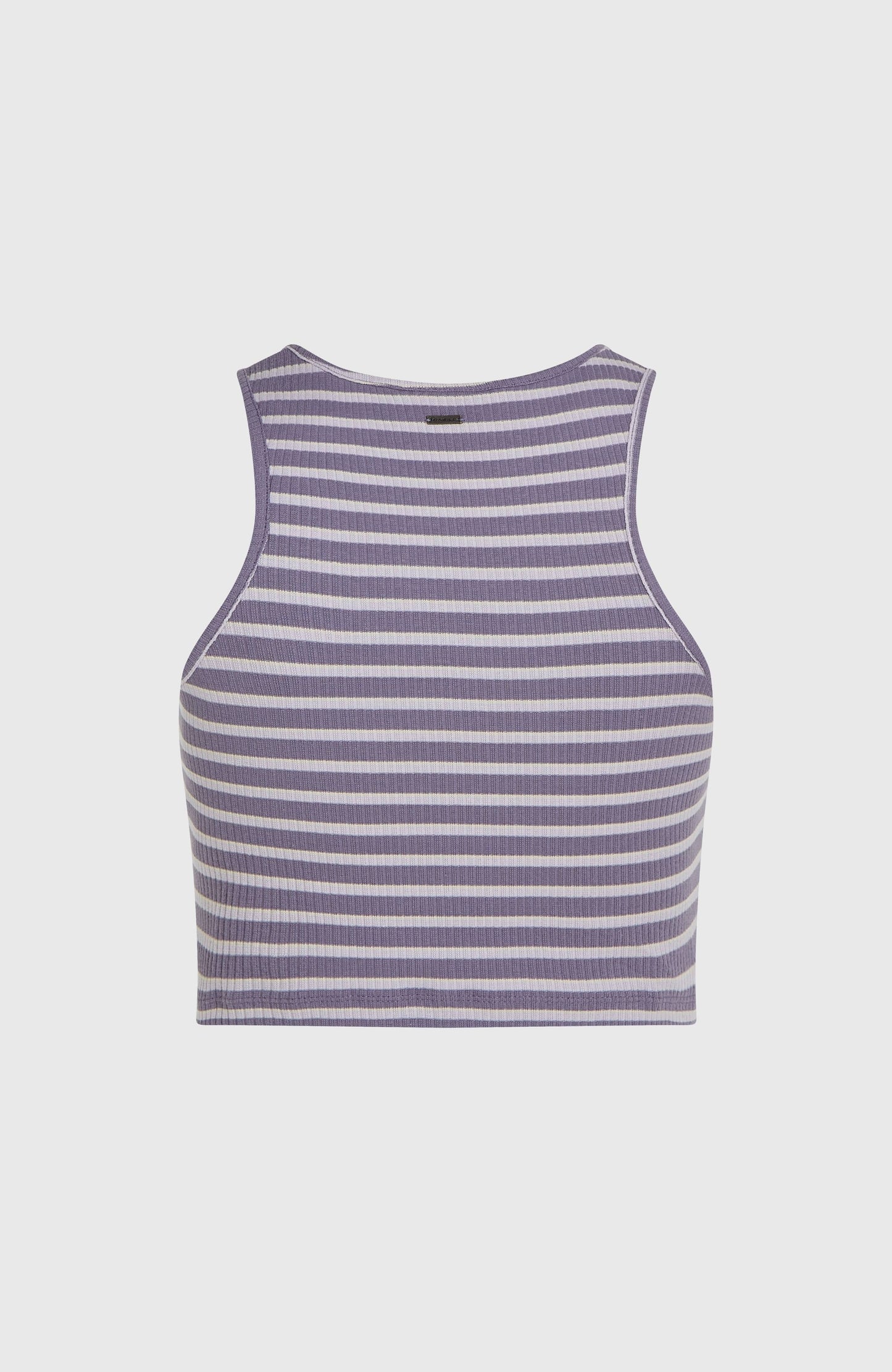 Jess Rib Tanktop Women Purple Yarn Dye Stripe