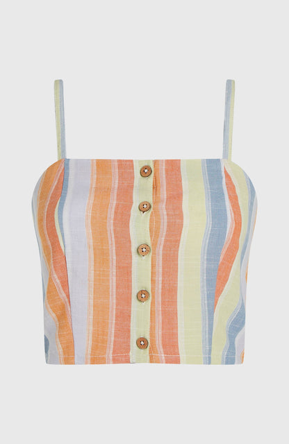 Beach Vintage Cropped Top Women Vintage Stripe
