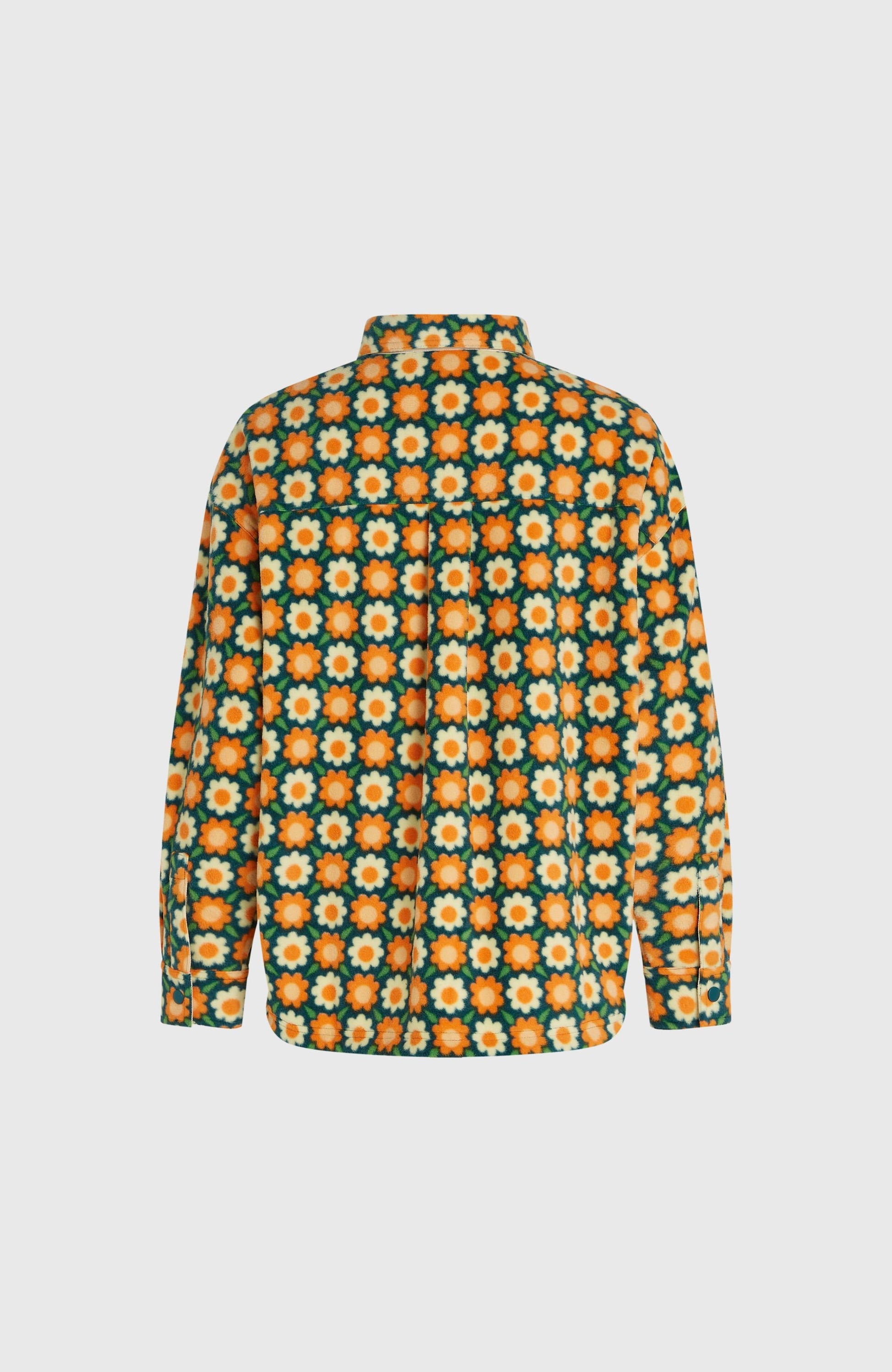 O'Riginals Superfleece Shirt Women Green Retro Flower