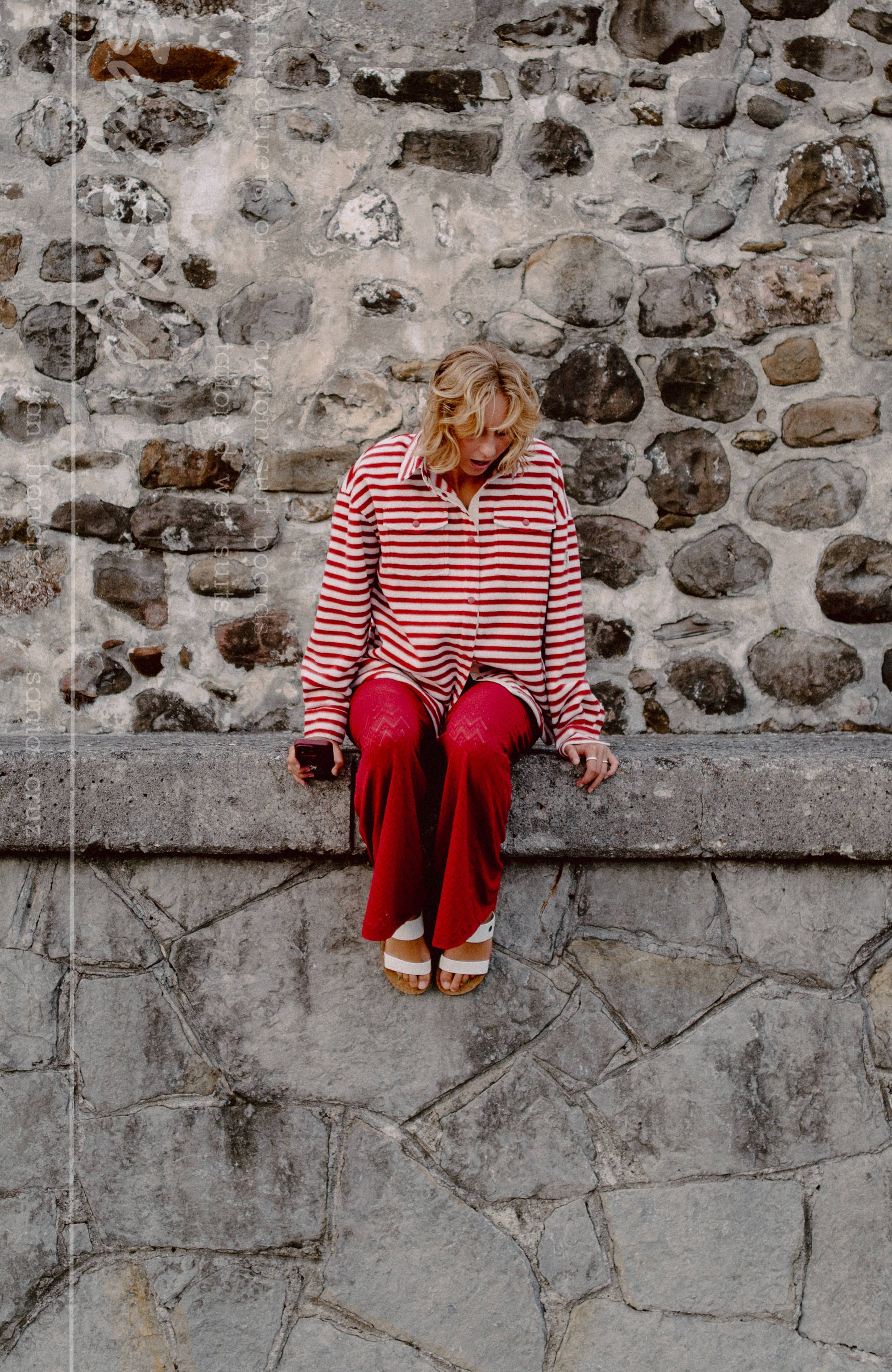 O'Riginals Superfleece Shirt Women White/Red Originals Stripe