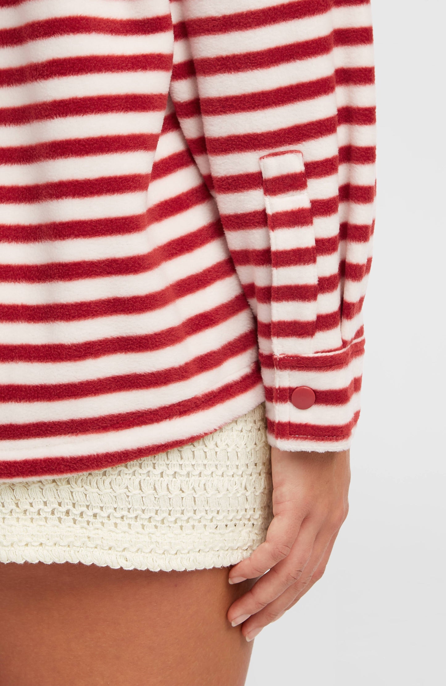 O'Riginals Superfleece Shirt Women White/Red Originals Stripe