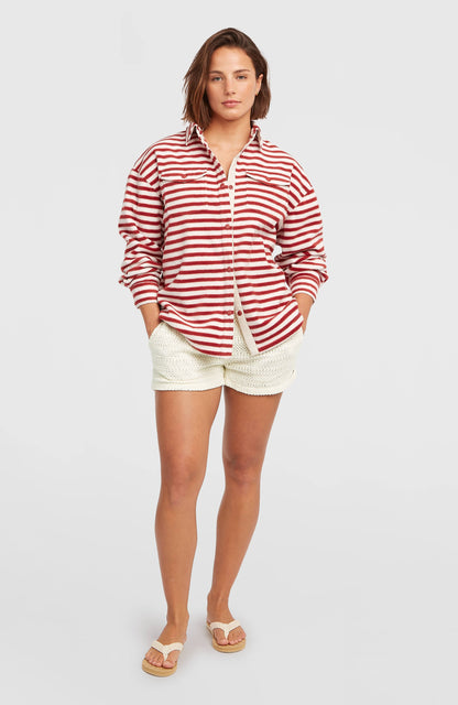 O'Riginals Superfleece Shirt Women White/Red Originals Stripe