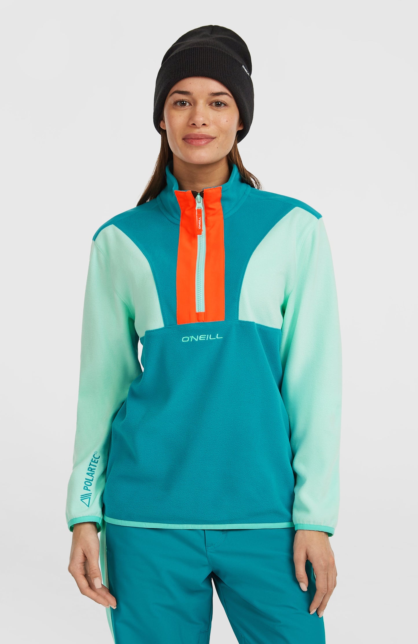 FWC'Cruz Triple Polartec® Half-Zip Fleece Women Retro Mint Colour Block