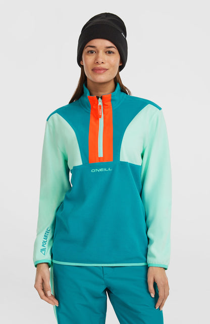 FWC'Cruz Triple Polartec® Half-Zip Fleece Women Retro Mint Colour Block
