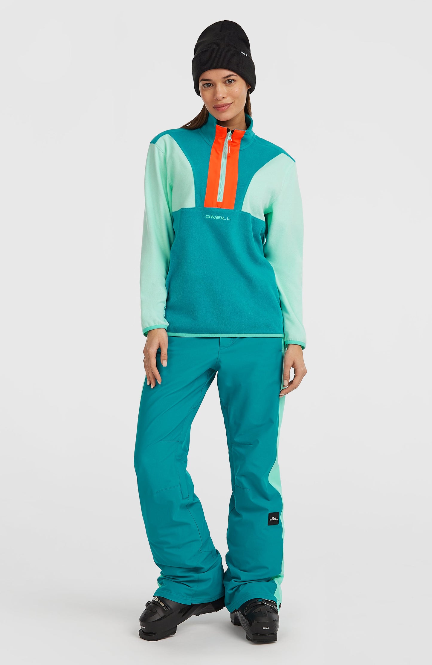 FWC'Cruz Triple Polartec® Half-Zip Fleece Women Retro Mint Colour Block