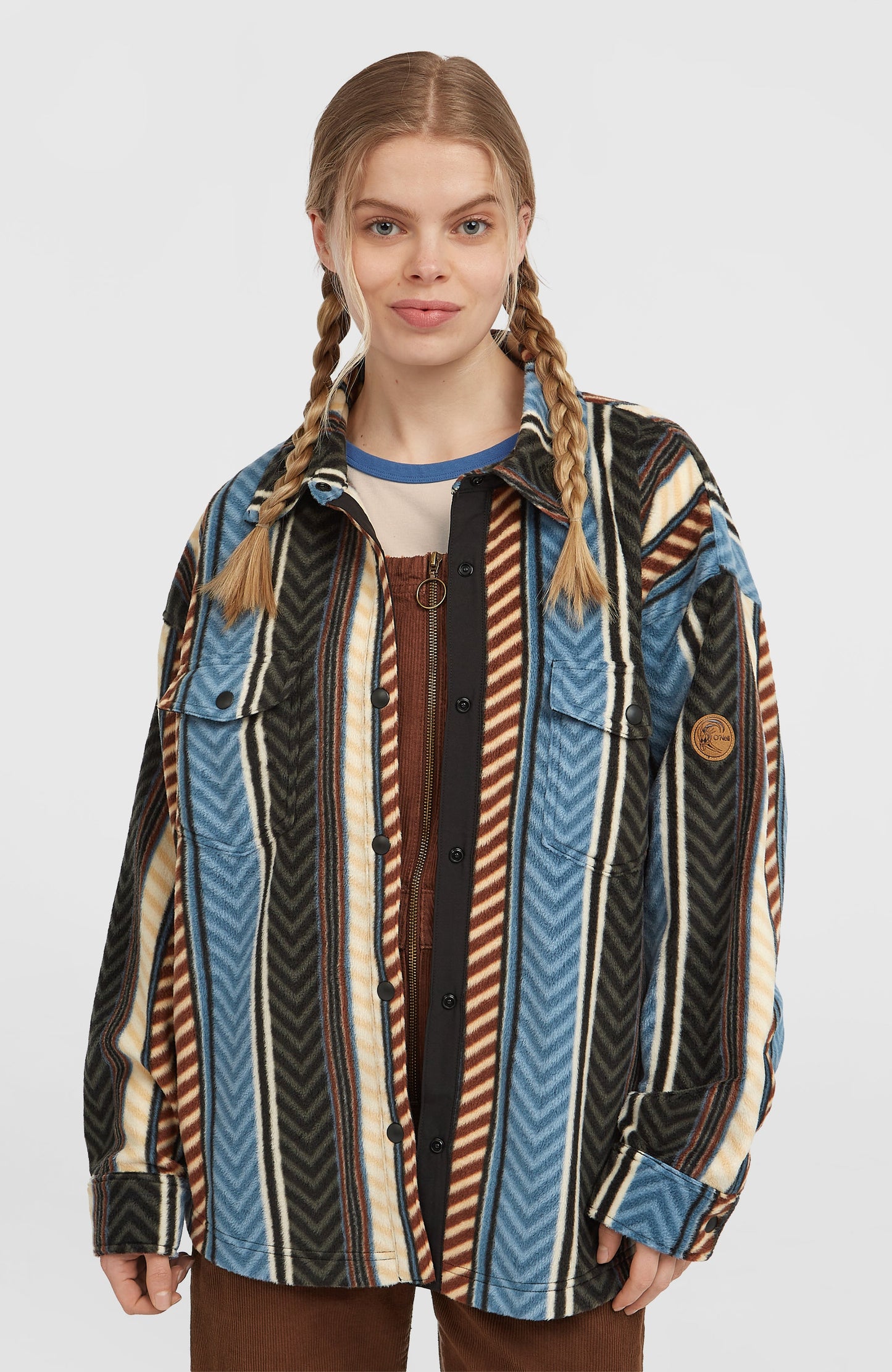 O'Riginals Superfleece Shirt Women Blue Vintage O'Neill Stripe