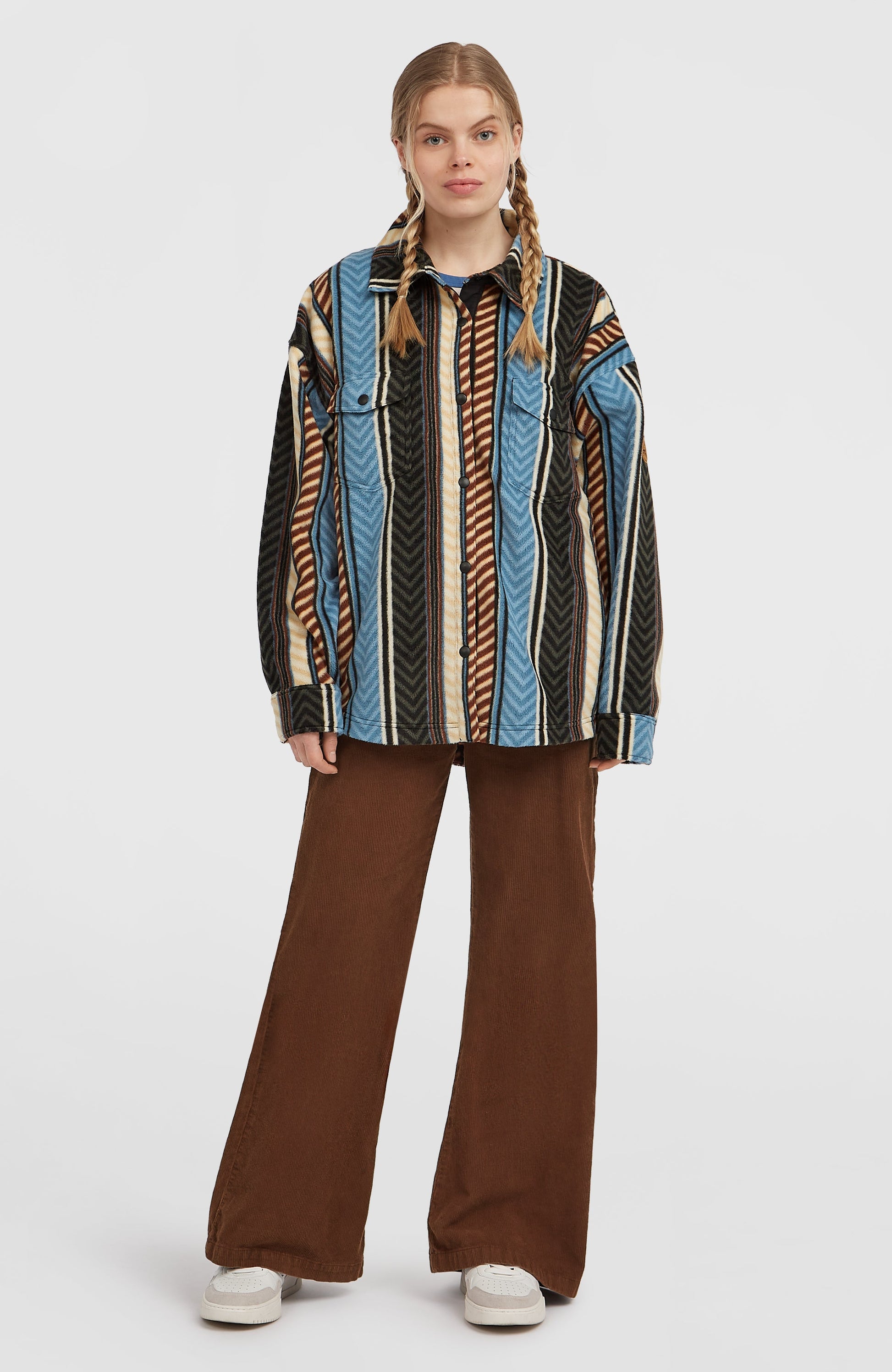 O'Riginals Superfleece Shirt Women Blue Vintage O'Neill Stripe