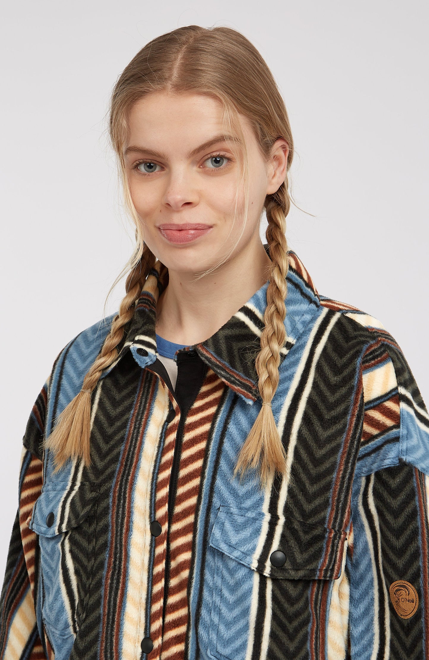 O'Riginals Superfleece Shirt Women Blue Vintage O'Neill Stripe