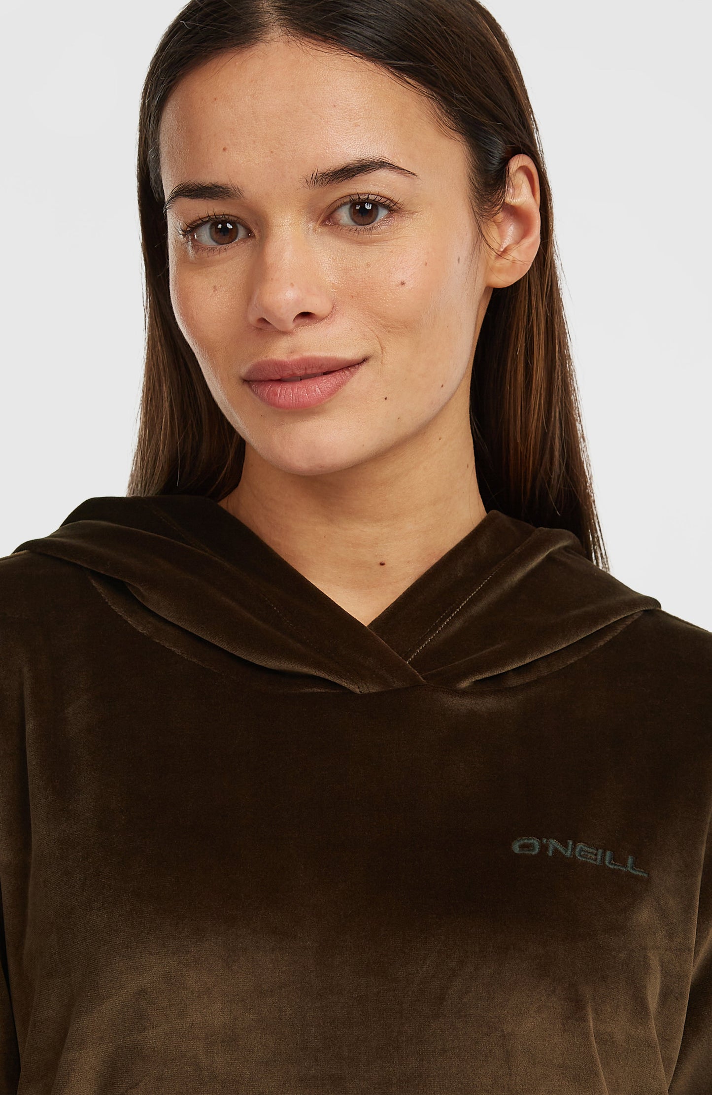 FWC'Cruz Velour Hoodie Women Coffee Bean