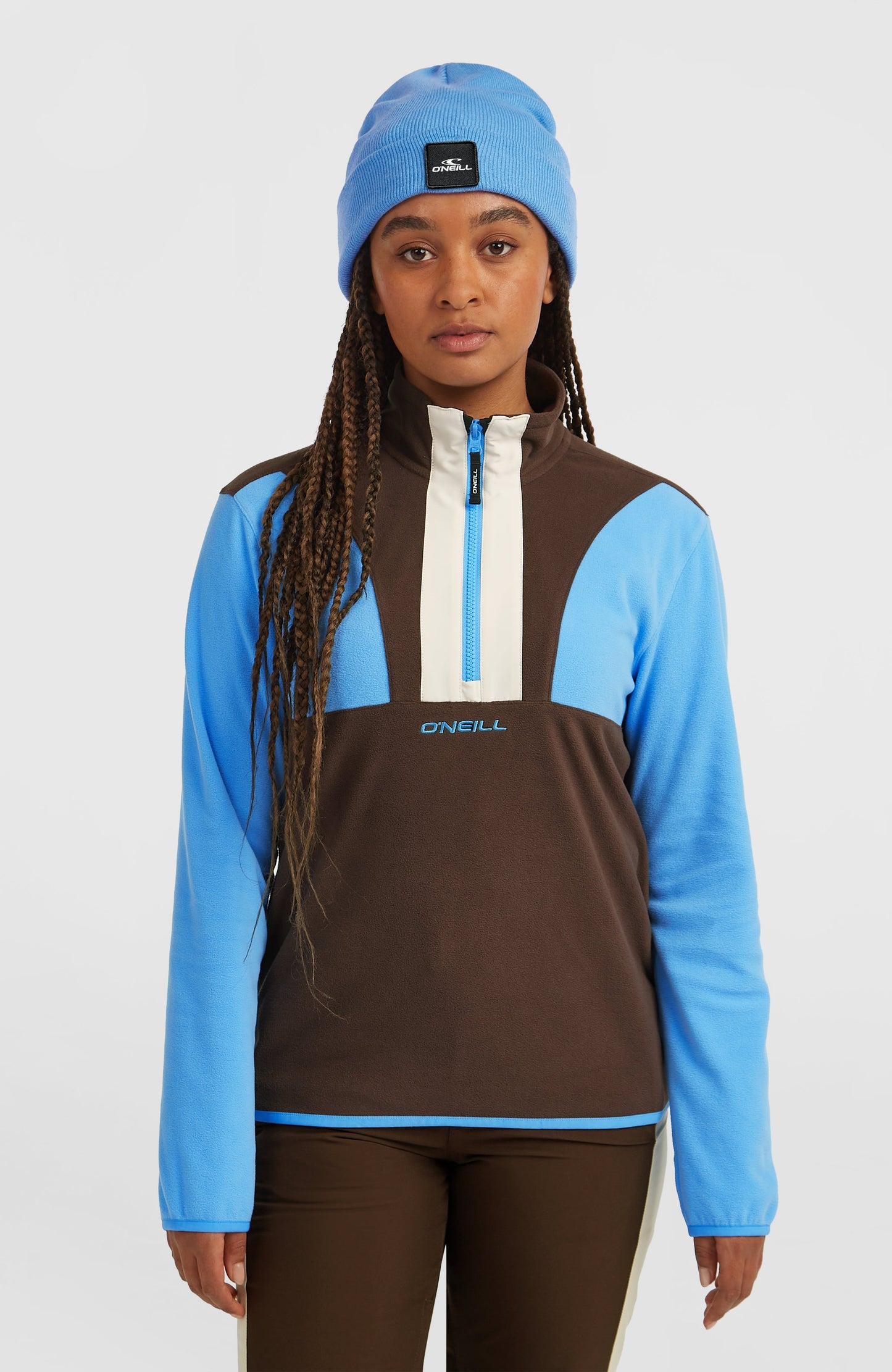 FWC'Cruz Triple Polartec® Half-Zip Fleece Women Blue Poppy Colour Block