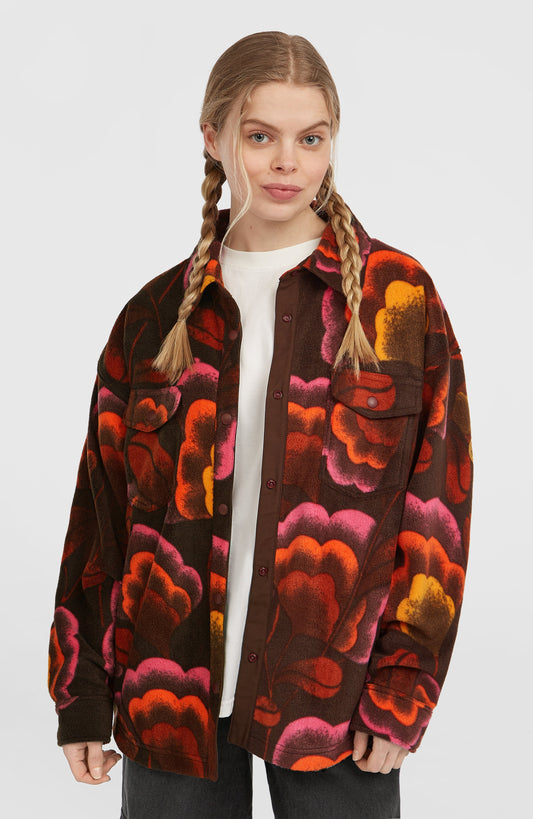O'Riginals Superfleece Shirt Women Brown Originals Flower