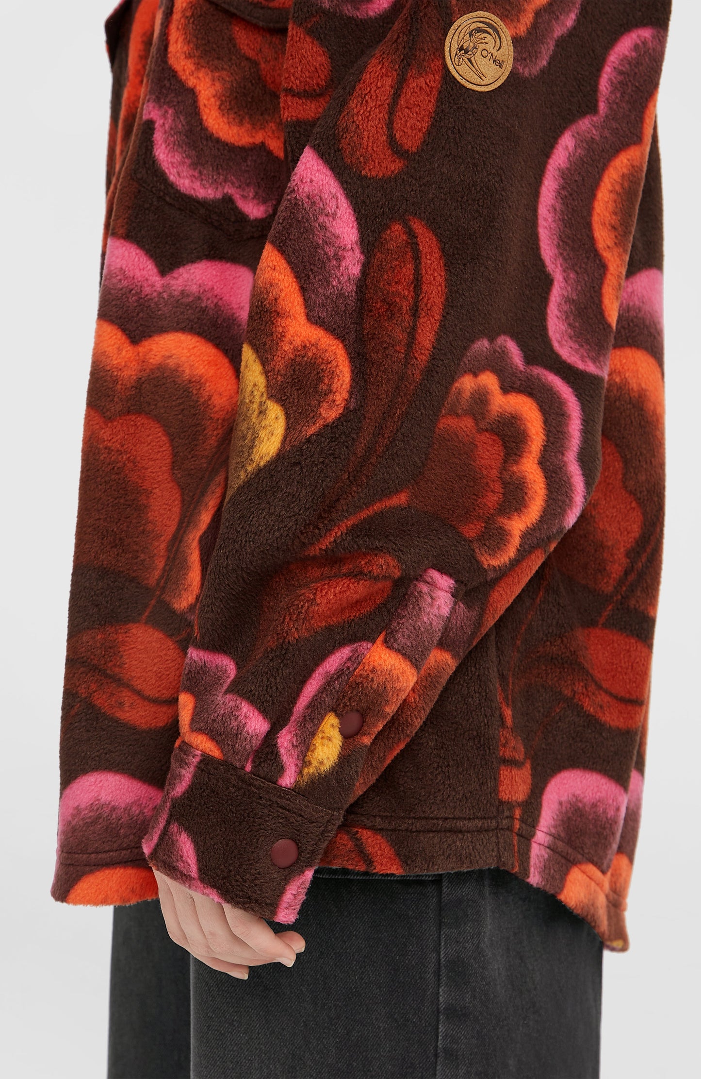 O'Riginals Superfleece Shirt Women Brown Originals Flower