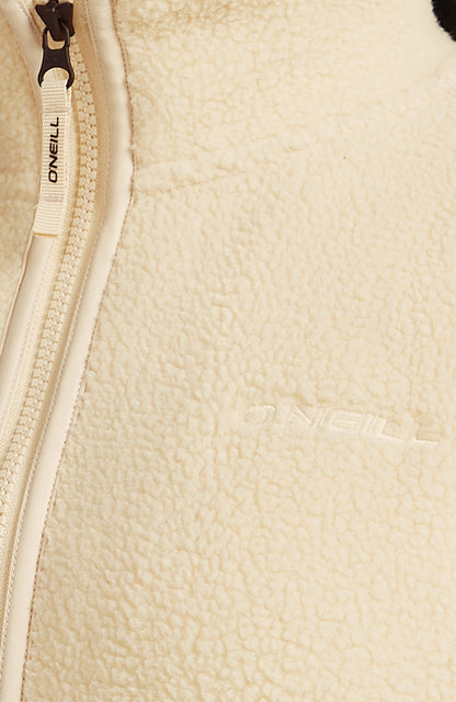 Must-Have High-Pile Full-Zip Fleece Women Macaron