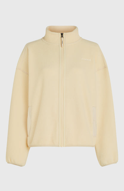 Must-Have High-Pile Full-Zip Fleece Women Macaron