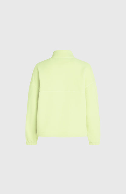High-Pile Full-Zip Fleece Women Lime Wash