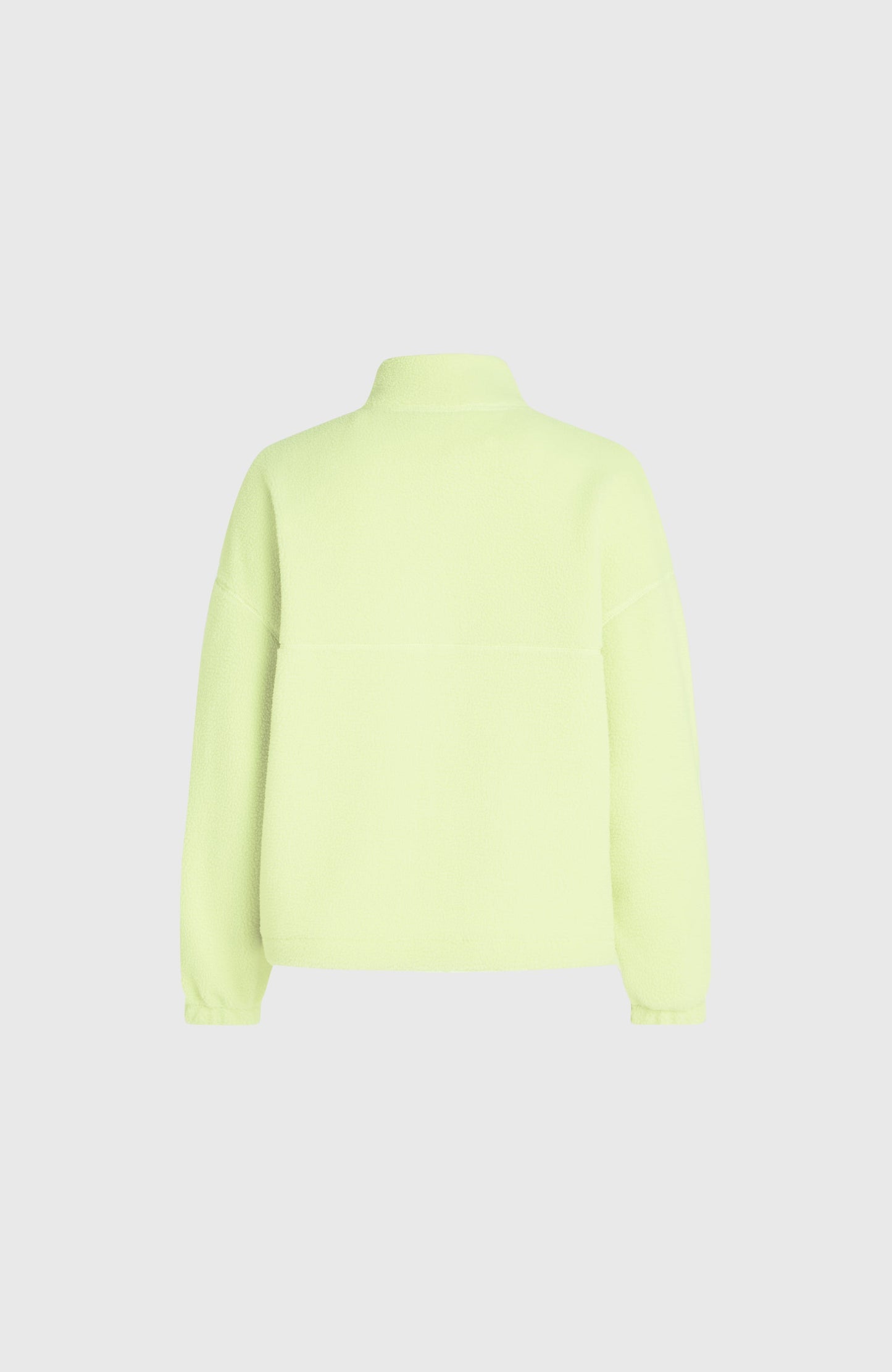 High-Pile Full-Zip Fleece Women Lime Wash