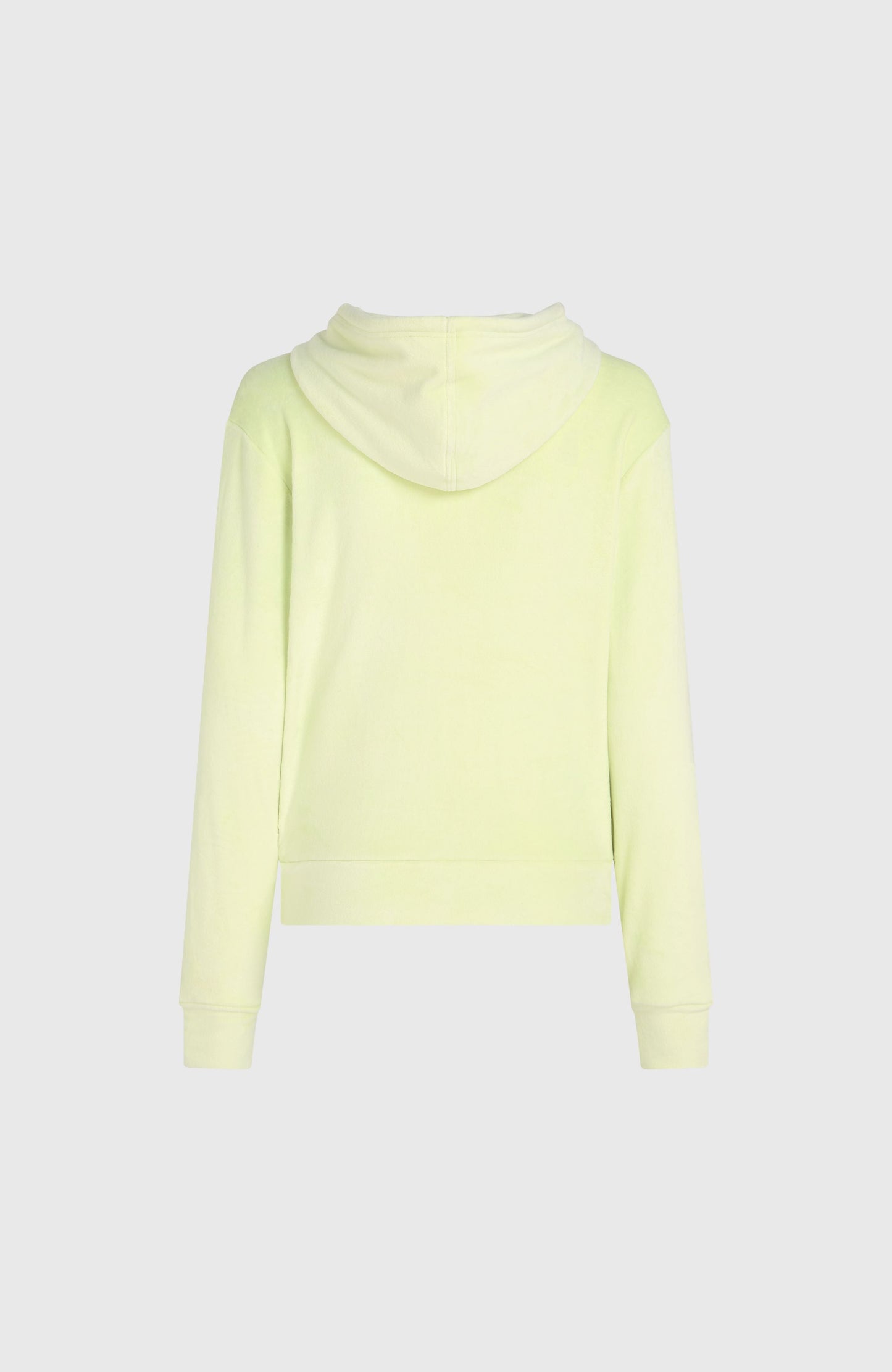 Velour Hoodie Fleece Women Lime Wash