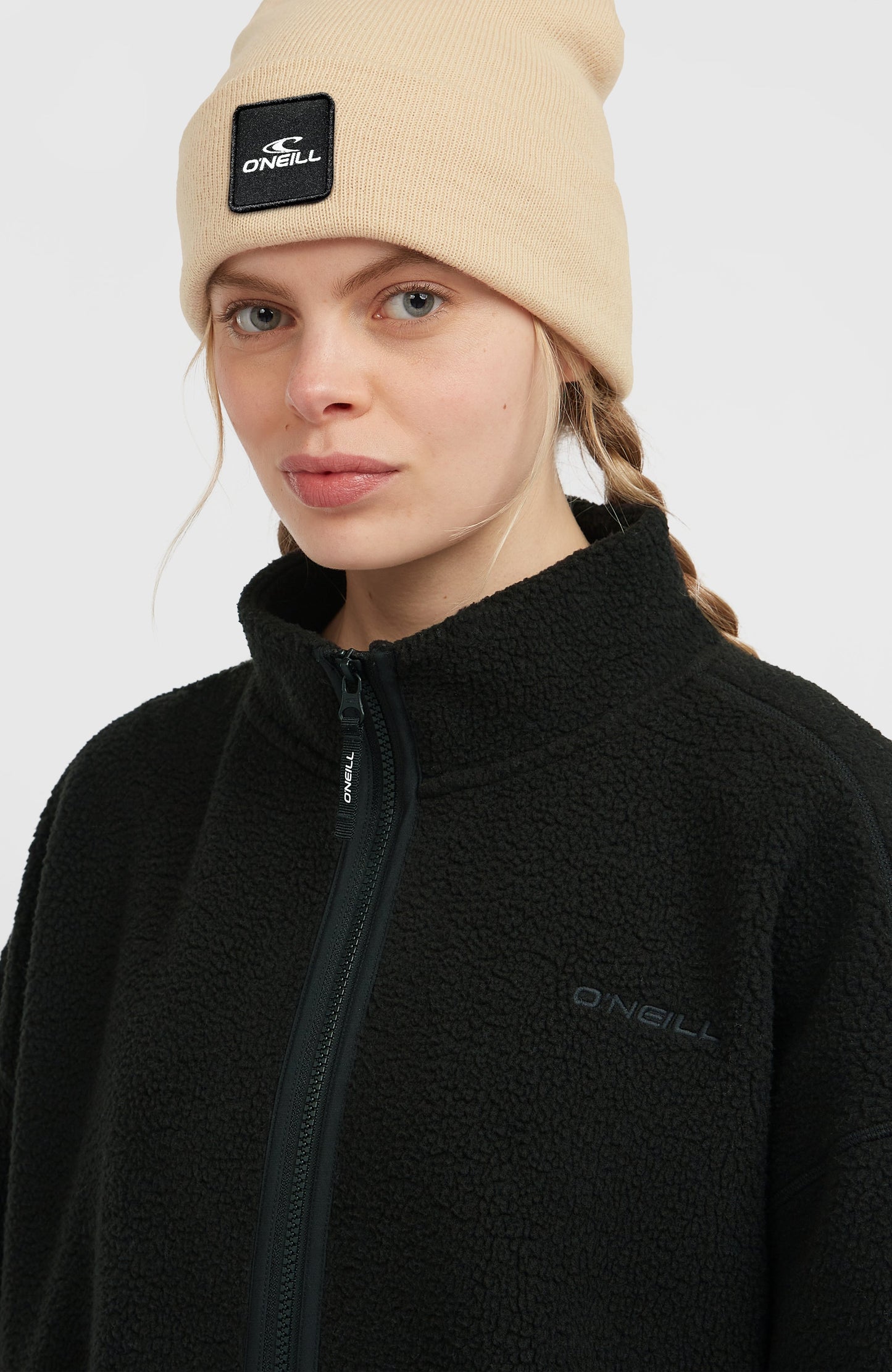 Must-Have High-Pile Full-Zip Fleece Women Black Out